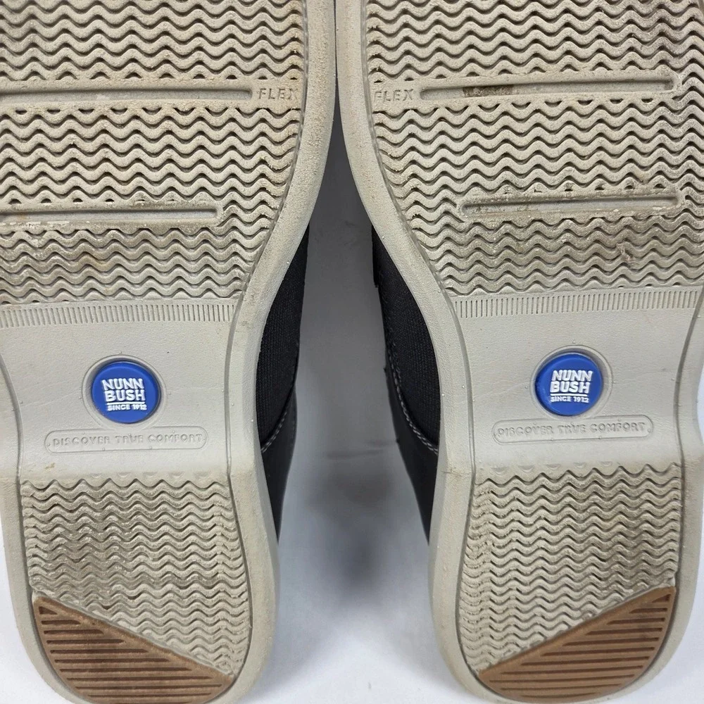 Nunn Bush Otto Knit Plain Toe Oxford Shoes Men's Size 8.5 W Gray 84964-062